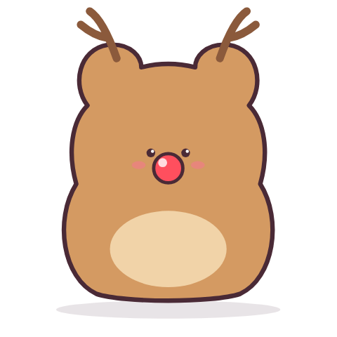 Reindeer paper squishy