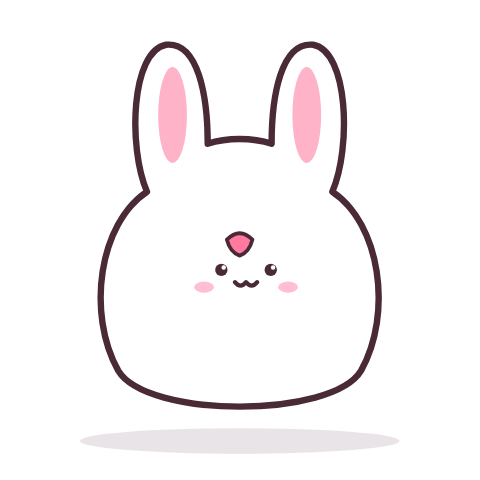 Easter bunny paper squishy