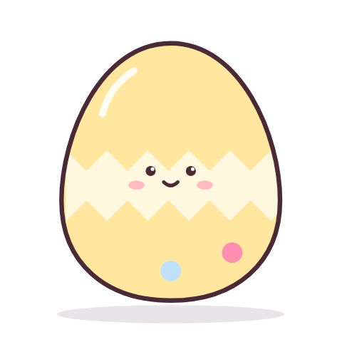 Easter egg paper squishy
