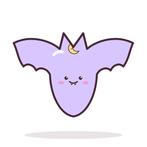 Halloween bat paper squishy