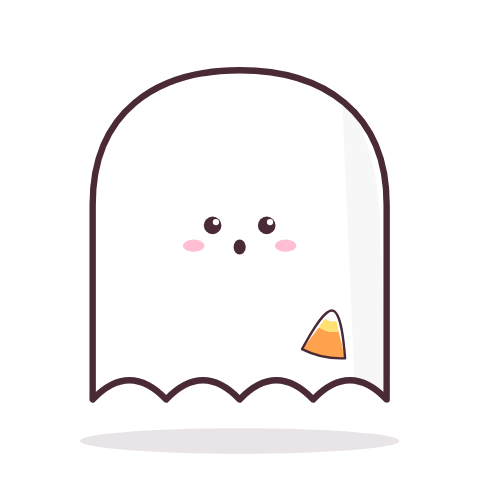 Halloween ghost paper squishy