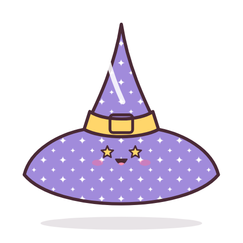 Halloween witch hat paper squishy