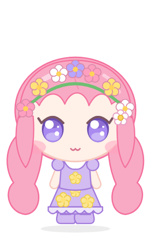 Butterfly girl Spring paper doll