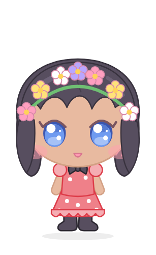 Ladybug Spring paper doll