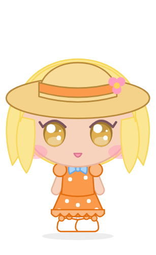 Sunny day girl Summer paper doll