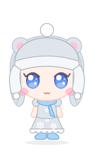 Polar bear Winter paper doll