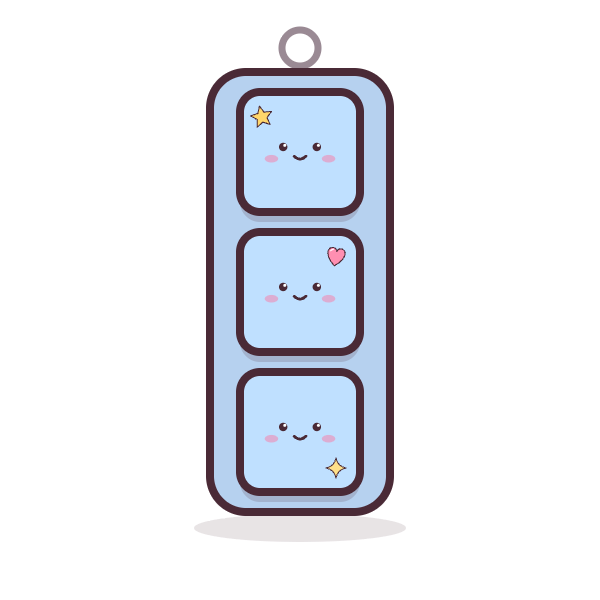 Clicker chain paper fidget clicker