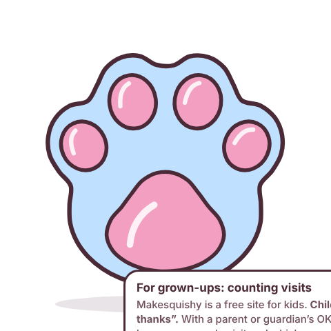 Paw paper squishy