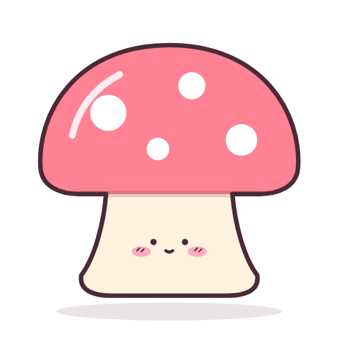 Mushroom paper squishy