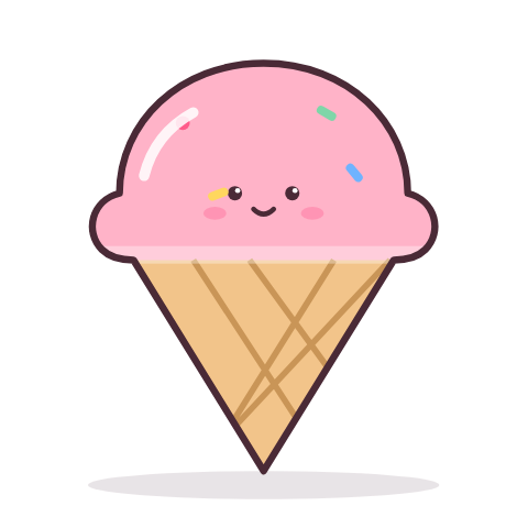 Ice cream paper squishy