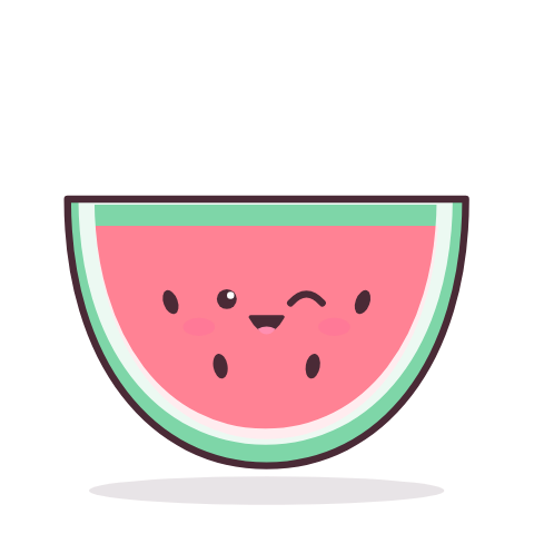 Watermelon paper squishy