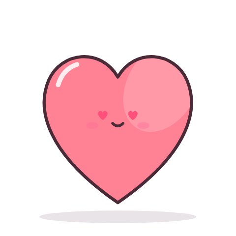 Valentine heart paper squishy