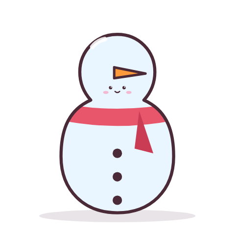 Snowman paper squishy